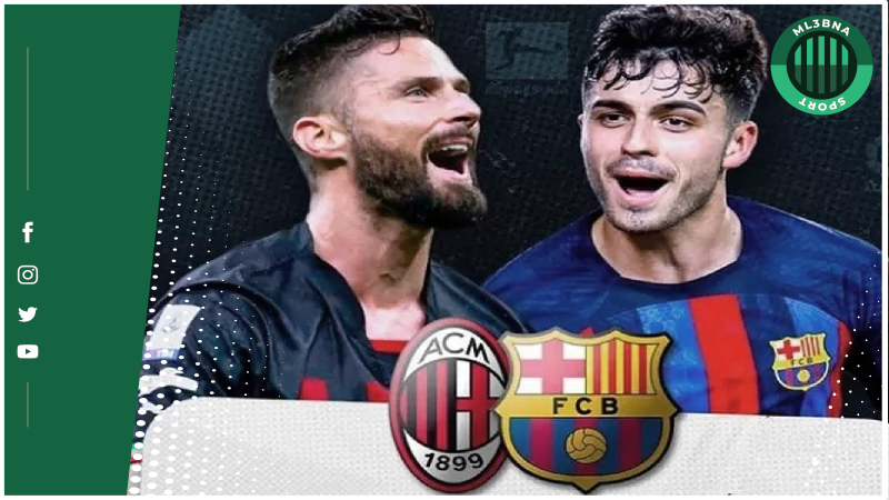 تشكيلة برشلونة أمام ميلان في المباراة الودية 2024